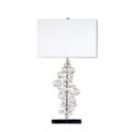 Elegant Designs Prismatic Crystal Sequin and Chrome Table Lamp LT1027-CHR